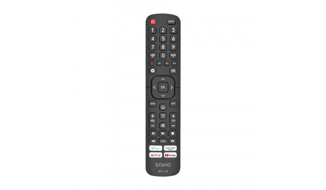 SAVIO RC-14 universaalne kaugjuhtimispult / asendus HISENSE SMART TV-le