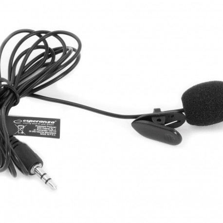 Esperanza EH178 Microphone with clip Black