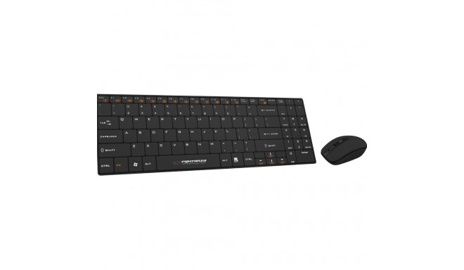 Esperanza EK122K keyboard RF Wireless QWERTY Black