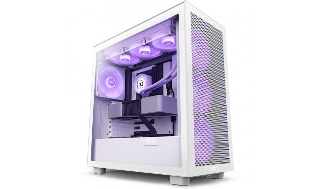 NZXT H7 Flow RGB Midi Tower White