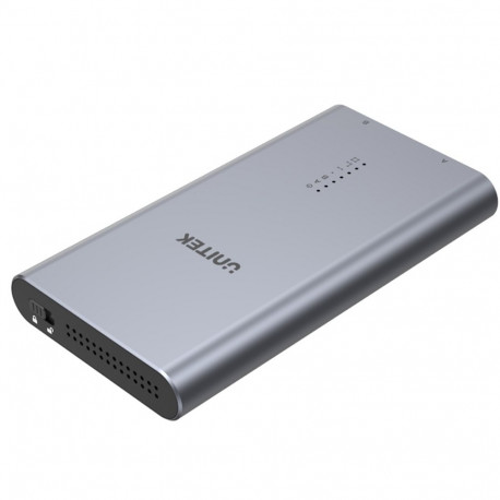 UNITEK S1206A SolidForce USB-C–PCIe/NVMe M.2 SSD 10Gbps kahepesaline korpus võrguvälise kloonimisega