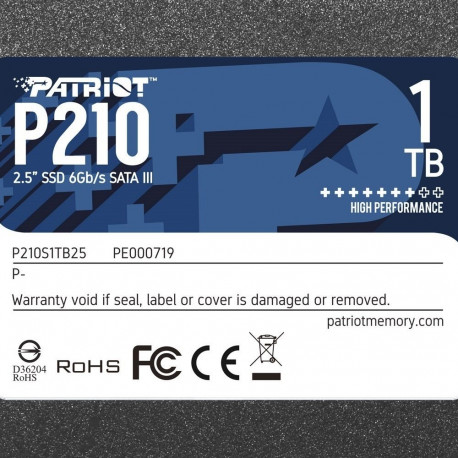Patriot Memory P210 2.5" 1000 GB Serial ATA III