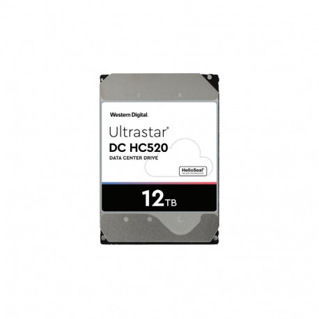 Western Digital Ultrastar DC HC520 12TB sisemine kõvaketas 7200 p/min 256 MB 3.5" Serial ATA III