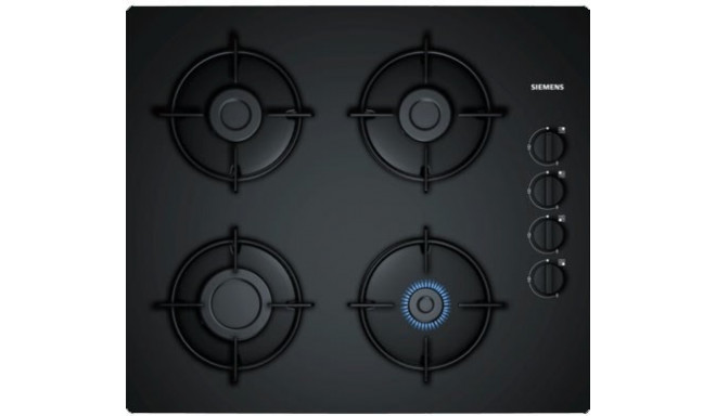 Siemens EO6B6PB10 hob Black Built-in Gas 4 zone(s)