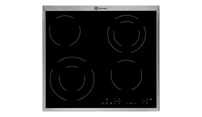 Electrolux EHF6342XOK hob Black Built-in Ceramic 4 zone(s)