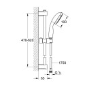 Dušikomplekt GROHE QUICKFIX VITALIO START 100 279482430, must matt