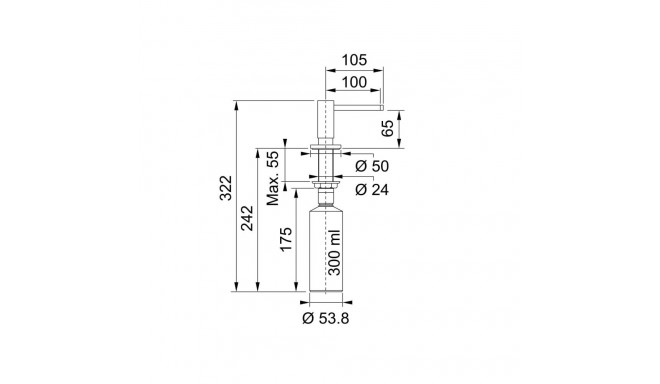 Franke Active 119.0547.910 pronks dosaator