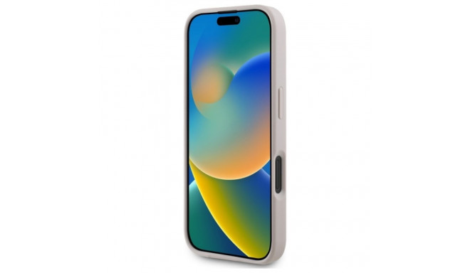 Guess GUHMP16SPSAPSMEP iPhone 16 6.1" roosa kõvakaaneline Saffiano pojengi klassikalise logoga MagSa