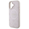 Guess GUHMP16SPSAPSMEP iPhone 16 6.1" roosa/roosa kõvakorpus Saffiano pojeng klassikaline logo MagSa