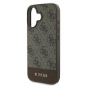 Guess GUHCP16MG4GLBR iPhone 16 Plus 6.7" brown/brown hardcase 4G Bottom Stripe
