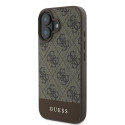 Guess GUHCP16MG4GLBR iPhone 16 Plus 6.7" pruun/pruun kõvakate 4G alumine triip