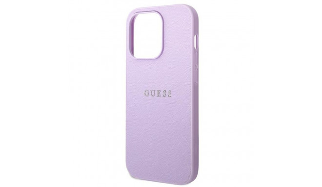 Guess GUHCP14XPSASBPU iPhone 14 Pro Max 6.7" lilla Saffiano rihm