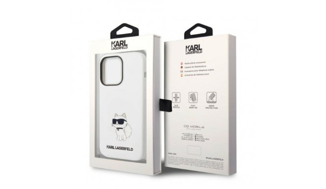 Karl Lagerfeld KLHMP14XSNCHBCH iPhone 14Pro Max 6.7" hardcase white Silicone Choupette MagSafe