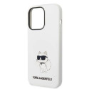 Karl Lagerfeld KLHMP14XSNCHBCH iPhone 14 Pro Max 6.7" kõvakate valge/valge Silikoon Choupette MagSaf