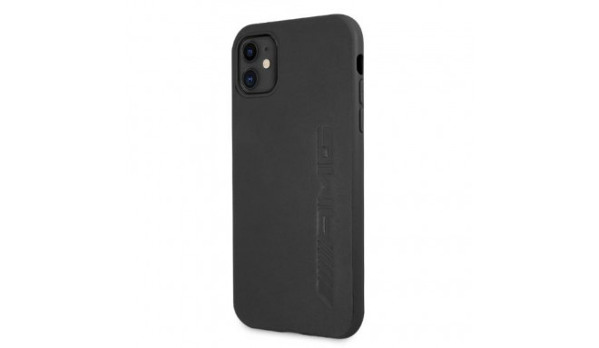 AMG AMHCN61DOLBK iPhone 11 6.1" must kõvakaaneline nahast kuumpressitud