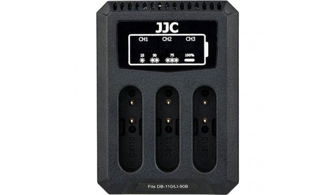 Camera Charger JJC Triple USB Charger For Olympus Li-90b Li-92b / Ricoh Db-110