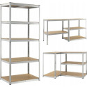 Funfit Metal storage rack 180x100x60 cm