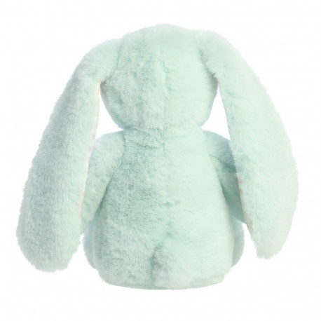 AURORA Rainbow Gingham Bunnies Plush Mint Bunny, 18 cm