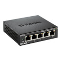 D-Link DGS-105 - Unmanaged - L2 - Gigabit Ethernet (10/100/1000) - Full duplex