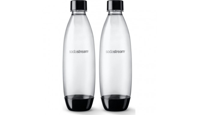 Bottles SodaStream Fuse Black (suited for SodaStream sparkling water makers), 2 x 1 l