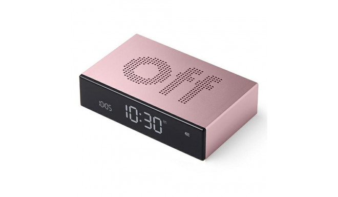 Lexon Flip Premium kahepoolne äratuskell hele roosa LR152LP