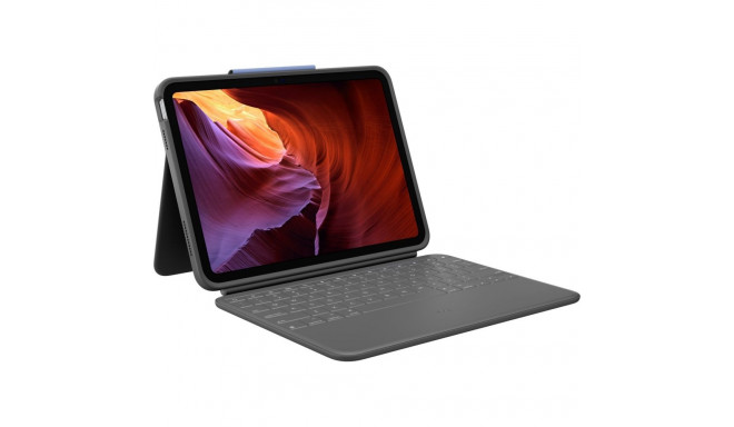 Logitech Rugged Folio, klaviatuurikaan iPadile (10. gen. & A16), QWERTY US International paigutus - 