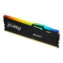 Kingston Fury Beast RGB memory, DDR5, 32 GB, 6000MHz, CL40 (KF560C40BBA-32)