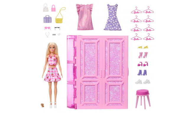 Barbie Fashion Fun - unistuste riidekapp ja nukk