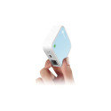 TP-Link TL-WR802N juhtmevaba ruuter Fast Ethernet Üks-raadiosagedusala (2.4 GHz) Sinine Valge