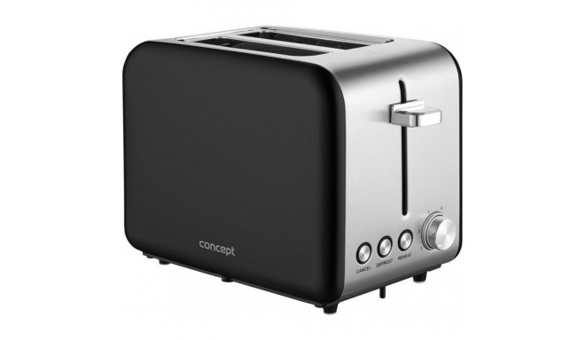 Concept TE2052 Toaster Black Stainless Steel