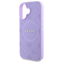 Guess GUHMP16SPSAPSMEU iPhone 16 6,1" lilla/lilla kõvakorpus Saffiano Peony Classic Logo MagSafe'iga