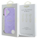 Guess GUHMP16SPSAPSMEU iPhone 16 6,1" lilla/lilla kõvakorpus Saffiano Peony Classic Logo MagSafe'iga