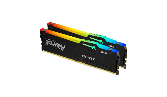 Kingston Fury Beast RGB memory, DDR5, 16 GB, 5200MHz, CL36 (KF552C36BBEAK2-16)