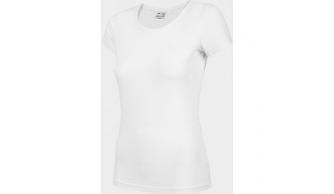 4f Women's T-shirt H4Z22-TSD350 White size XS