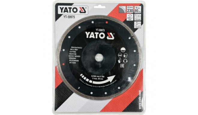 YT. DIAMOND DISC 230mm FOR CERAMIC