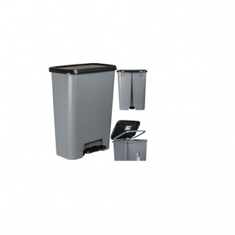 Curver pedal waste bin grey (249810)