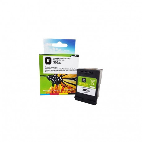Compatible Static-Control Hewlett-Packard 302XL (F6U68AE) Black, 480 p.