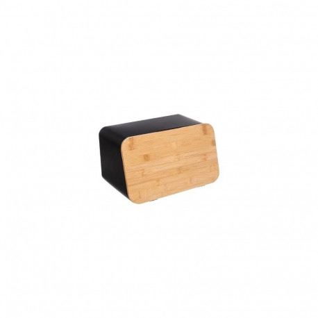 BLACK BREAD BOX +CUTTING BOARD