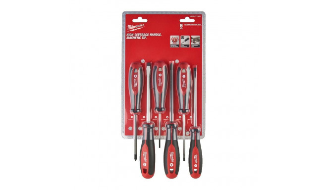 MILWAUKEE SCREWDRIVERS SET 6 pcs. (SL&PZ)