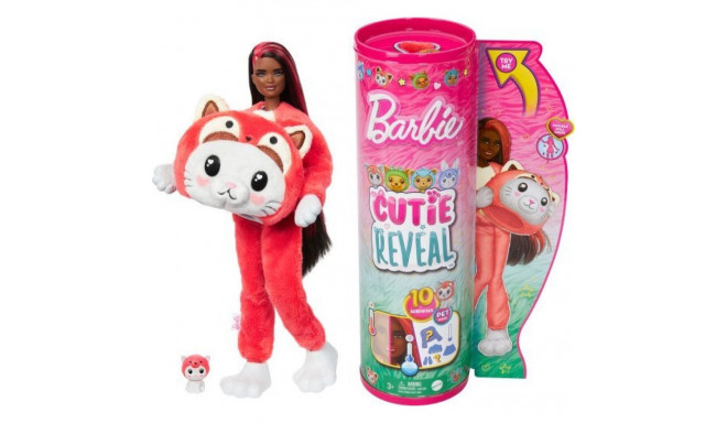 Barbie Doll Mattel Cutie Reveal Cat-Panda Red Series Animal Costumes (HRK23)