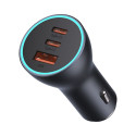 Autolaadija BASEUS 12-24V 65W USB + 2xU