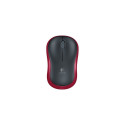 Mouse LOGITECH M185, wireless, red