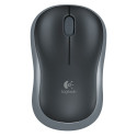 Logitech Wireless Mouse M185 - Ambidextrous - Optical - RF Wireless - 1000 DPI - Grey