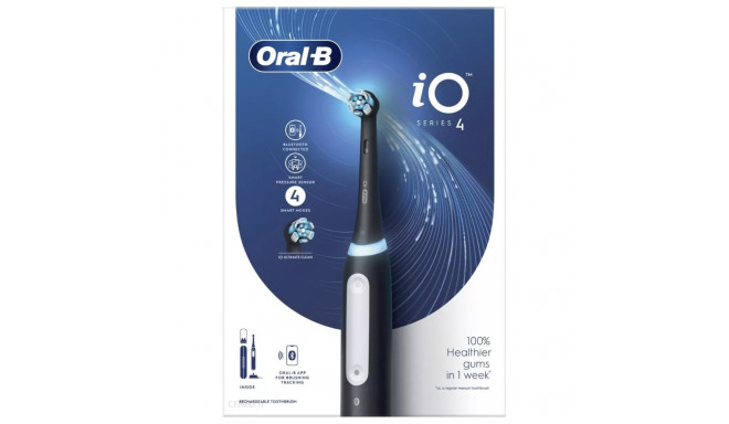 Oral-B iO Series 4 Matt Black Toothbrush + Case