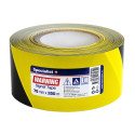 SPECIALIST+ hoiatuslint must/kollane, 75 mm x 250 m
