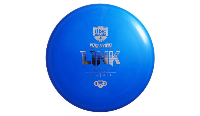 Discgolf DISCMANIA Putter HARD EXO LINK Evolution Blue 2/3/0/1