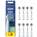 Toothbrush heads ORAL-B, EB50-8 Cross Action Pro, 8 pcs., white