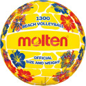 Beach volleyball MOLTEN V5B1300-FY, synth. leather size 5