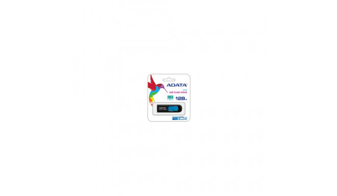 ADATA DashDrive UV128 128GB USB flash drive USB Type-A 3.2 Gen 1 (3.1 Gen 1) Black Blue