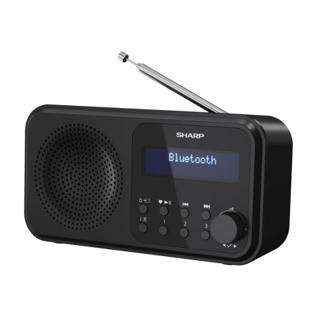 Sharp DR-P420(BK) Tokyo kaasaskantav digiraadio, FM/DAB/DAB+, Bluetooth 5.0, USB või patareitöö, Mus